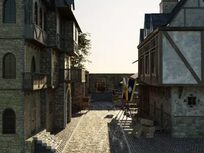 Medieval City 3D model purchase