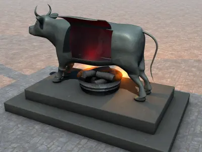 Brazen Bull Torture Device 3D model