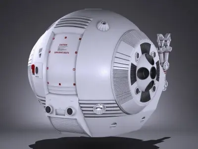 EVA Pod Space Odyssey 2001 3D model