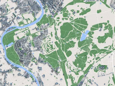 Richmond Park London England 3D model