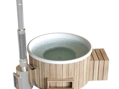Bath tub font 3D model