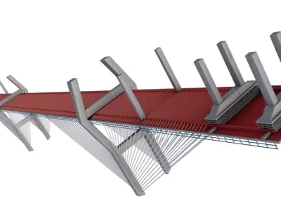 Nanpu Bridge 3D model