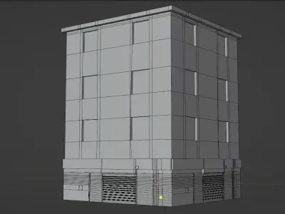Architectural Building-11 Low-poly 3D model