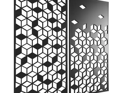 Exterior Decorative Panel CNC model 3D model