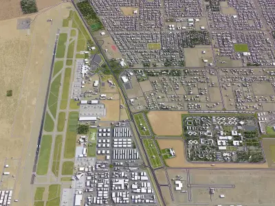 Sharjah - Airport - SHJ Low-poly 3D model