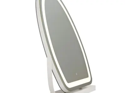 Cosmetic mirror with backlight Low-poly 3D model
