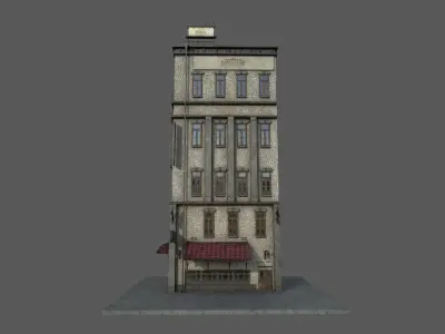 5-10 Old New york buildings Coffeshop 1930 3D model