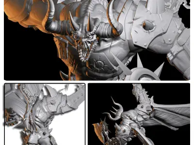 Doombringer toy of demon 3D model