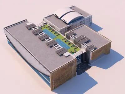 0038 - Art Center - 2021 - 01 - Design 07 - 2D Plans - 3D Files 3D model