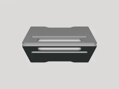 Caution Sign Board - Geometry Only No Textures No Materials 3D model