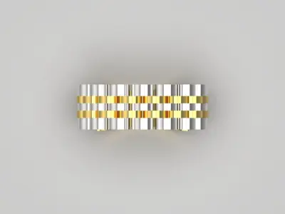 Luxury man Rolex design diamond ring model  ror0036 3D print model
