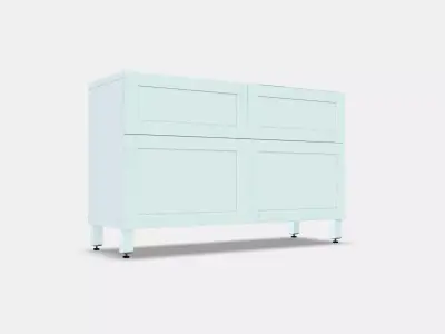 BESTA Storage combination w doors-drawers 7 Low-poly 3D model