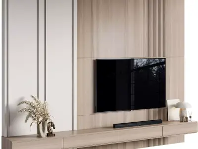 Tv Wall 63 3D model