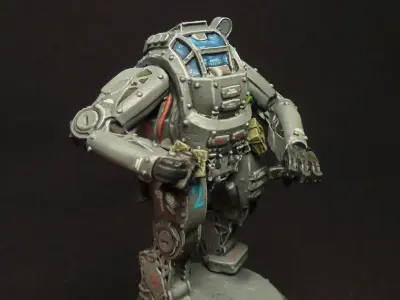 Armour group of toy soldiers with guns 3D print model