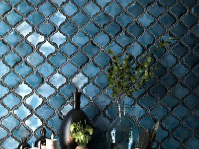 6 Teal Tile PBR Material Vol2-Sbsar Texture