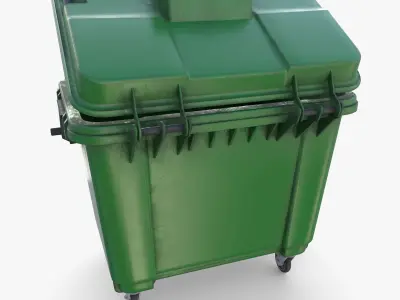 Dumpster v4 weathered 3D model