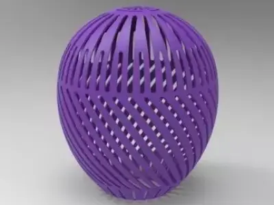 Lampshade plastic egg 3D print model