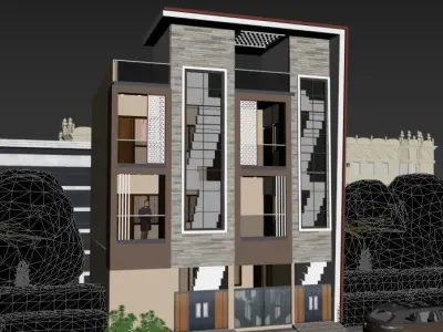Modern Elevation Exterior 3D model