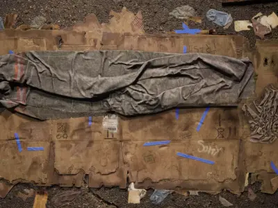 Bed cardboard box Low-poly 3D model