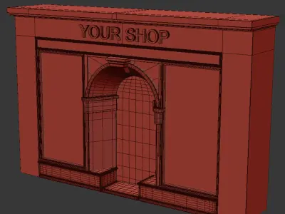 shop 01 3D model