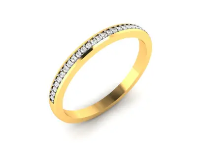 Diamond Ring For Women 3d Print Model 3D print model 24