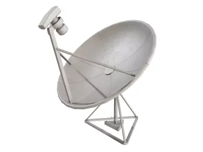 Commercial Satellite Dish Parabolic Antenna 3D model