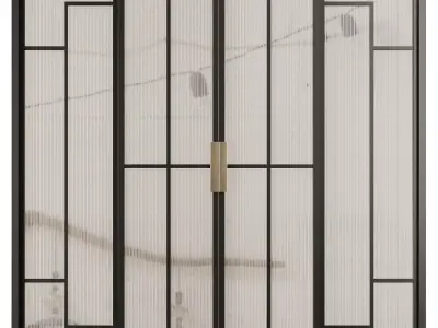 Entrance door set21 3D model