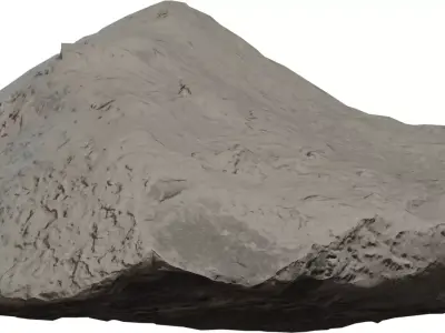 Photorealistic Rock 3D Model Low-poly 3D model