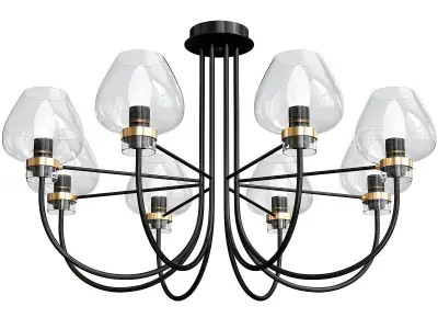 Ilona 3708 Chandeliers Set 3D model