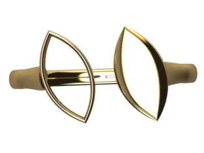 Gold Minimal Ring 4 3D print model