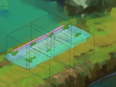 Explore the mountains - the earth bridge 01 3D model