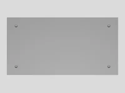 Brand Display Signboard - Geometry Only No Textures No Materials 3D model