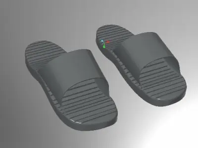 Nice free slippers next door Free 3D model