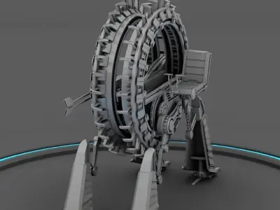 GRIEVOUS VEHICLE  rigged animated 3D model