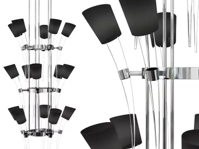 TUSK CHANDELIER Low-poly 3D model