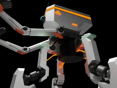 Four legs robot 3D model
