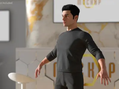  Service Cashier Staff Clothing on Man Fur 