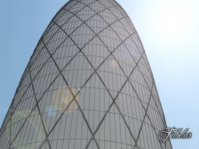 Buildings collection 3 different with Low-poly 3D model