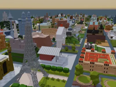 Landmarks of the World A to Z 3D Model Pack