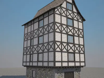 Medieval House 2 3D model purchase