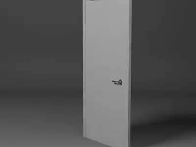 Contemporary classic INTERIOR DOOR Free low-poly 3D model