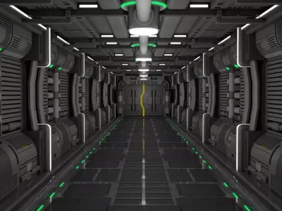 Sci Fi Corridor   3D model