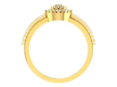 Solitaire Engagement Wedding Women Ring 3dm STL OBJ FBX Details 3D print model buy