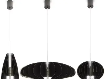 Blume Collection 5 Pendant Lamps 3D model