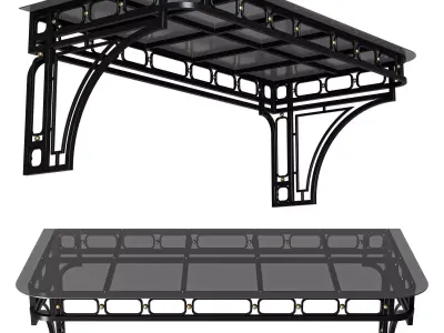 Canopy black loft 002 3D model