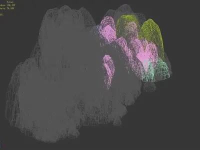 Mountain - Rock Wall 76 3D model