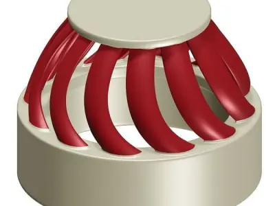 Kids Roof Ventilator Toy 3D model