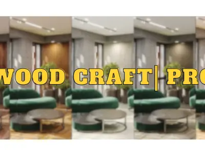 Wood Craft Pro -Blender AddOn - 240 PBR Materials 3D model