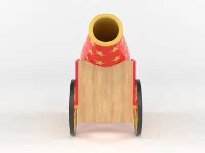 Circus Cannon 3D model