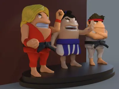 Street Fighter 3D print model